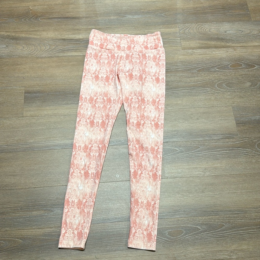 Pale pink workout pants